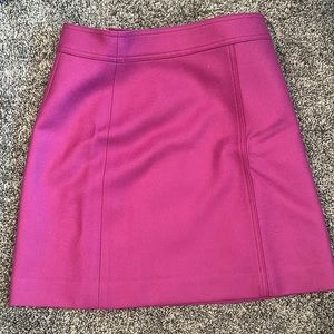 J Crew bright pink wool skirt - lined